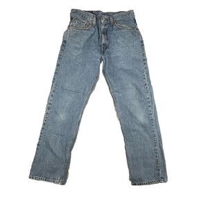 Vtg Levis 505 Jeans Mens 33x30 Regular Fit Straight Leg Light Wash Denim Y2K 90s